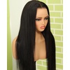 BEEOS 5×5 SKINLIKE Real HD Lace Closure Wig, 0.1mm Ultra-thin Invisible HD Lace Ture 180% Density Natural Color Human Hair Body Wave 18 Inch(13×6 Ultra-fitted HD Lace Wig- Straight- 250% Density)