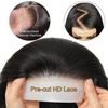 BEEOS Glueless Wigs Human Hair Pre-plucked Pre-Cut 5×5 HD Lace Wig 250% Density Straight Pre Everything Wear and Go Wig Bleached Knots 20 Inch(9×6-Body Wave -Natural Color-180% Density)
