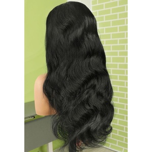 BEEOS 13×6 HD Lace Frontal #1 Jet Black Wig, 250% Density Invisible Ultra-thin Skinlike Real HD Lace Body Wave Wig Human Hair Ultra-fitted Cap Pre-Plucked Bleached Knots for Black Women 22 Inch(13×6- Body Wave- #1 Jet Black- 250% Density)