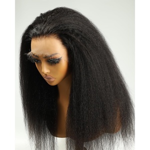 BEEOS 5×5 SKINLIKE Real HD Lace Closure Wig, 0.1mm Ultra-thin Invisible HD Lace Ture 180% Density Natural Color Human Hair Body Wave 18 Inch(13×6 Ultra-fitted HD Lace Wig- Kinky Straight- 250% Density)