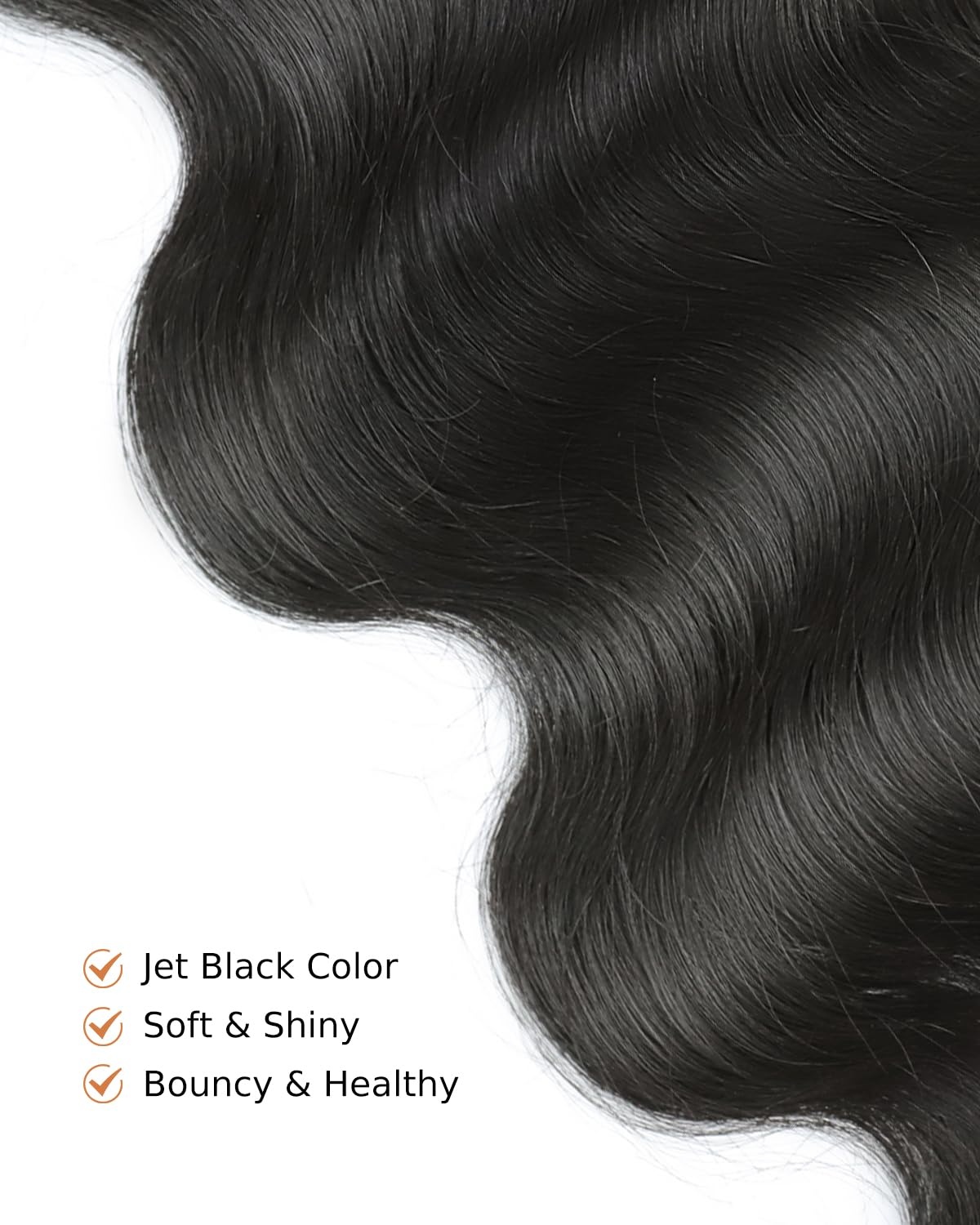image:imageBEEOS Jet Black 5x5 SKINLIKE Real HD Lace Closure Body Wave 010mm Ultrathin Invisbile HD Lace Can Melt into Any Skin Tone Human Hair Closure PrePlucked Bleached Knot 14 Inch5x5 Closure Body Wave 1 Jet Black