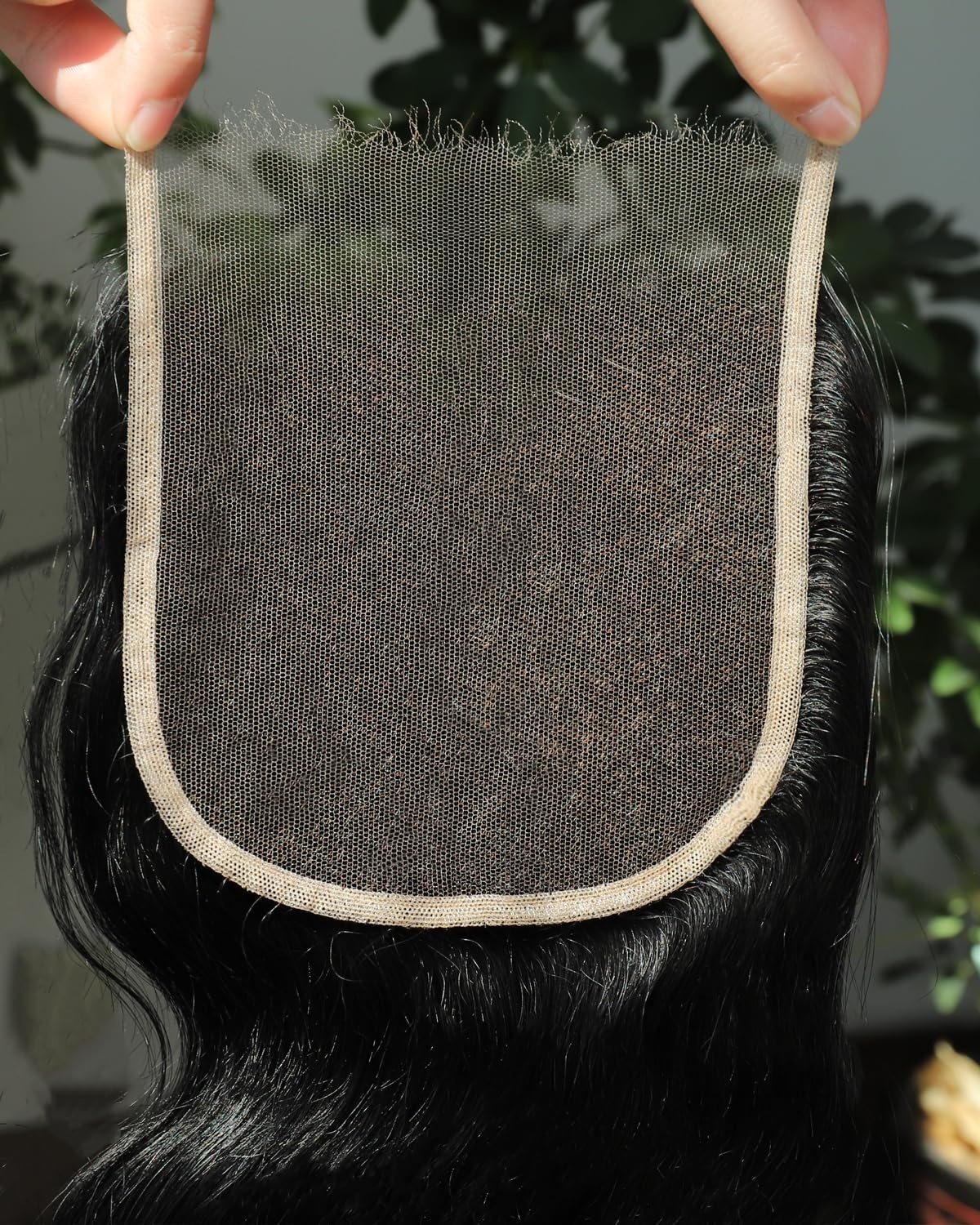 image:imageBEEOS Jet Black 5x5 SKINLIKE Real HD Lace Closure Body Wave 010mm Ultrathin Invisbile HD Lace Can Melt into Any Skin Tone Human Hair Closure PrePlucked Bleached Knot 14 Inch5x5 Closure Body Wave 1 Jet Black