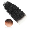 BEEOS Jet Black 5×5 SKINLIKE Real HD Lace Closure, Body Wave 0.10mm Ultra-thin Invisbile HD Lace Can Melt into Any Skin Tone Human Hair Closure Pre-Plucked Bleached Knot 14 Inch(5×5 Closure- Burmese Curly- #1 Jet Black)