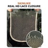 BEEOS Jet Black 5×5 SKINLIKE Real HD Lace Closure, Body Wave 0.10mm Ultra-thin Invisbile HD Lace Can Melt into Any Skin Tone Human Hair Closure Pre-Plucked Bleached Knot 14 Inch(5×5 Closure- Burmese Curly- #1 Jet Black)