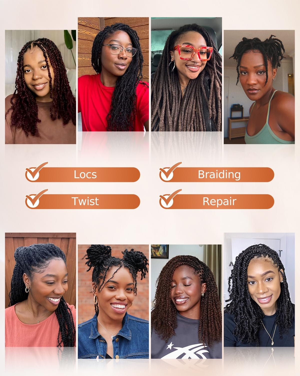 image:imageBEEOS Afro Kinkys Bulk Human Hair 4C Curly for Braids 50gram KinkyCurly Human Hair Bulk For Mini Twists Dreadlocks Extensions Locs Repair 350Ginger 16inch99J Burgundy