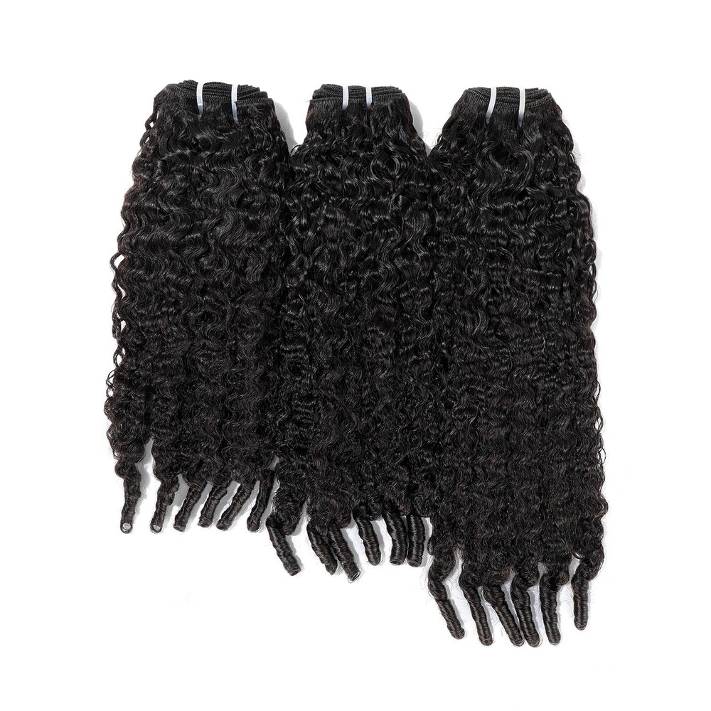 image:imageBEEOS 3 Body Wave Bundles Human Hair 18 20 22 Inch Double Weft 100 Remy Human Hair Bundles for Black Women Sew In and Quick Weave Natural Black 95g x 3Natural Black Burmese Curly