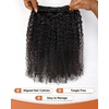BEEOS 3 Body Wave Bundles Human Hair 18 20 22 Inch, Double Weft 100% Remy Human Hair Bundles for Black Women Sew In and Quick Weave, Natural Black 95g x 3(Natural Black Burmese Curly)