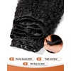 BEEOS 3 Body Wave Bundles Human Hair 18 20 22 Inch, Double Weft 100% Remy Human Hair Bundles for Black Women Sew In and Quick Weave, Natural Black 95g x 3(Natural Black Burmese Curly)