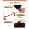 BEEOS Afro Kinkys Bulk Human Hair, 4C Curly for Braids 50gram, Kinky-Curly Human Hair Bulk For Mini Twists, Dreadlocks Extensions, Locs Repair, 350#Ginger 16inch(#27 Honey Blonde)