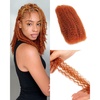 BEEOS Afro Kinkys Bulk Human Hair, 4C Curly for Braids 50gram, Kinky-Curly Human Hair Bulk For Mini Twists, Dreadlocks Extensions, Locs Repair, 350#Ginger 16inch(#350 Ginger)