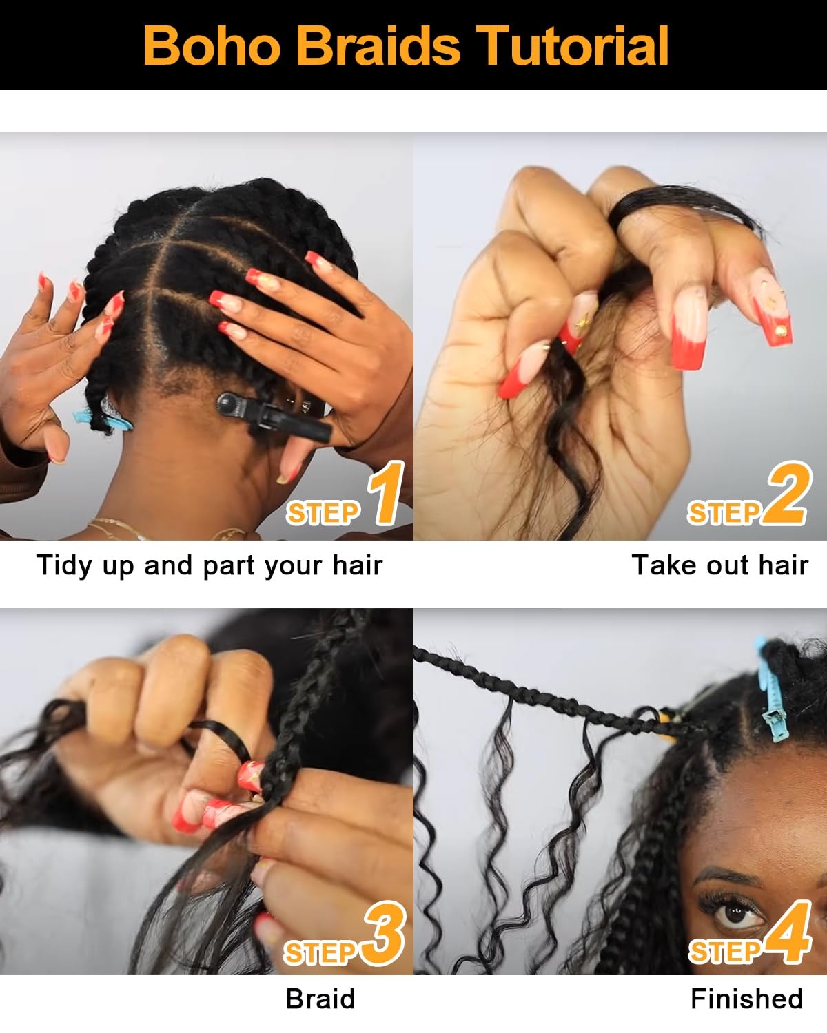 image:imageBEEOS Human Braiding Hair for Boho Braids 50g Deep Wave Remy Human Hair for Boho Braids Full Ends No Weft 16 Inch 1B Natural Black4 Chocolate Brown100g