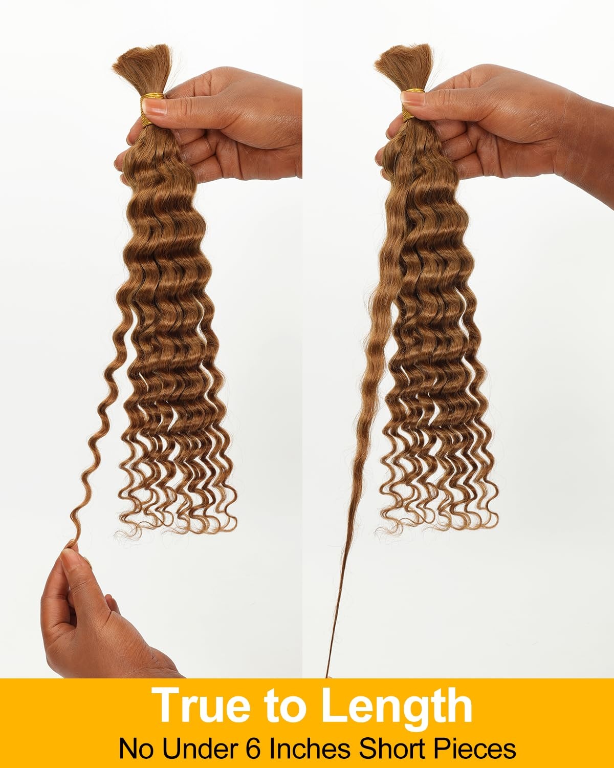 image:imageBEEOS 99J Burgundy Boho Hair for Braiding Deep Wave Bulk Bundles 16 Inch30 Auburn Ginger100g
