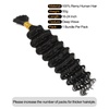 BEEOS 99J Burgundy Boho Hair for Braiding, Deep Wave Bulk Bundles 16 Inch(Natural Black Deep Wave 50g)